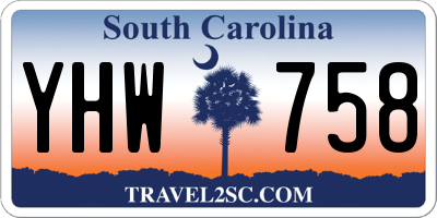 SC license plate YHW758