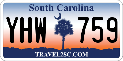 SC license plate YHW759