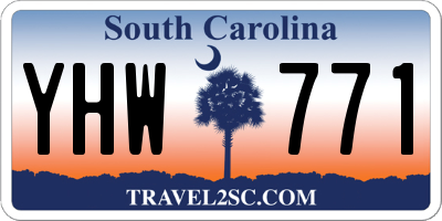 SC license plate YHW771