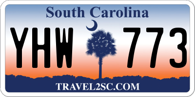 SC license plate YHW773