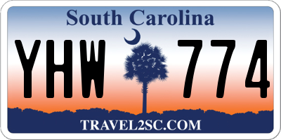SC license plate YHW774