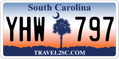 SC license plate YHW797