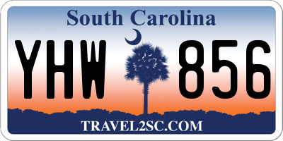 SC license plate YHW856