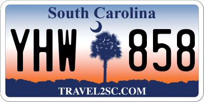 SC license plate YHW858