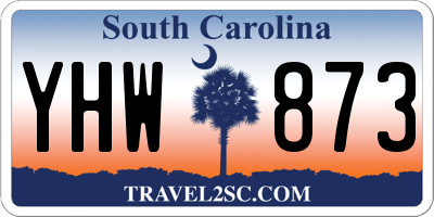 SC license plate YHW873