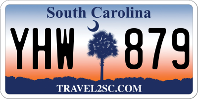 SC license plate YHW879