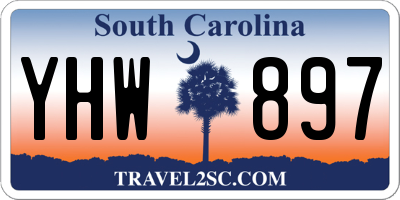 SC license plate YHW897