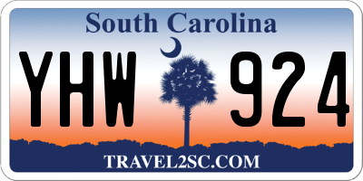 SC license plate YHW924