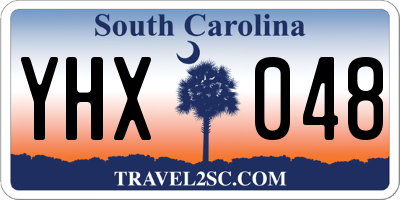SC license plate YHX048