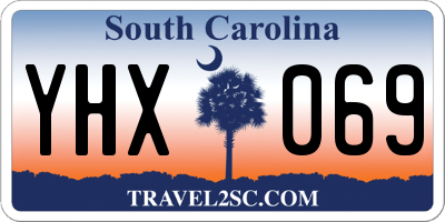 SC license plate YHX069