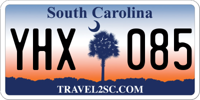 SC license plate YHX085
