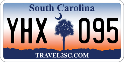 SC license plate YHX095