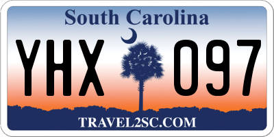 SC license plate YHX097