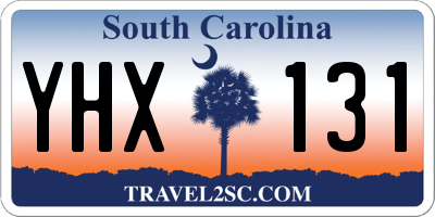 SC license plate YHX131