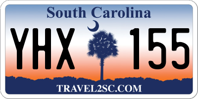 SC license plate YHX155