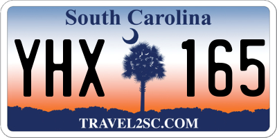 SC license plate YHX165