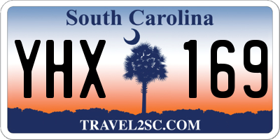 SC license plate YHX169