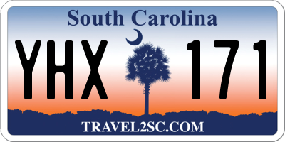 SC license plate YHX171