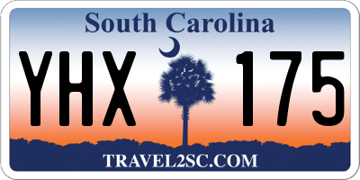 SC license plate YHX175