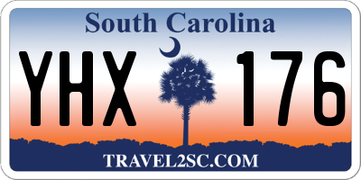 SC license plate YHX176