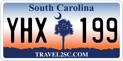 SC license plate YHX199