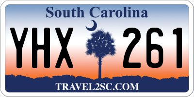 SC license plate YHX261