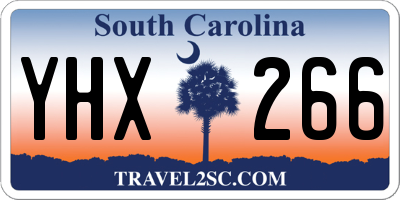 SC license plate YHX266