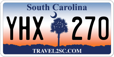 SC license plate YHX270