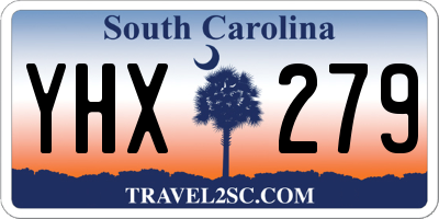 SC license plate YHX279