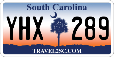 SC license plate YHX289