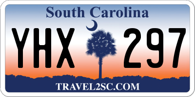 SC license plate YHX297