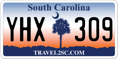 SC license plate YHX309