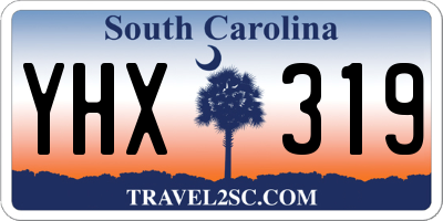SC license plate YHX319