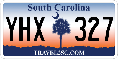 SC license plate YHX327