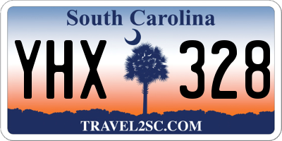 SC license plate YHX328