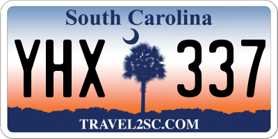SC license plate YHX337