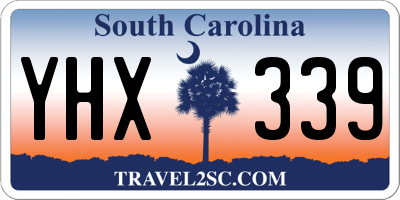 SC license plate YHX339