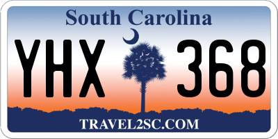 SC license plate YHX368