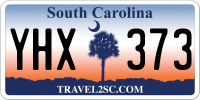 SC license plate YHX373