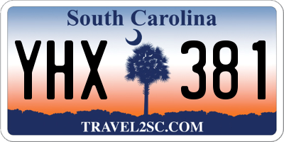 SC license plate YHX381