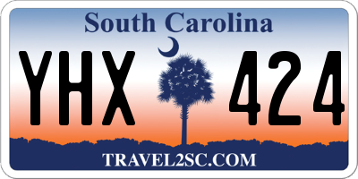 SC license plate YHX424