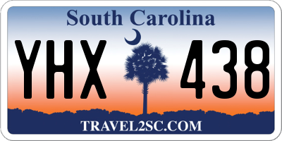 SC license plate YHX438