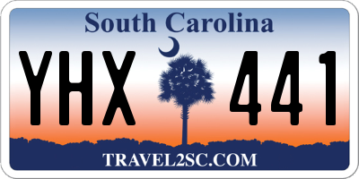 SC license plate YHX441