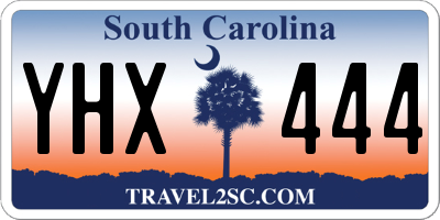 SC license plate YHX444