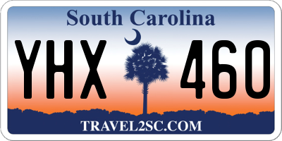 SC license plate YHX460