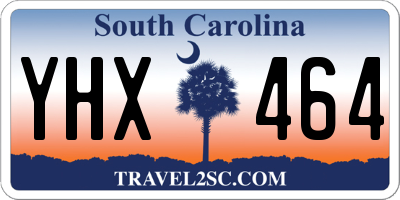 SC license plate YHX464