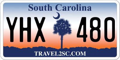SC license plate YHX480