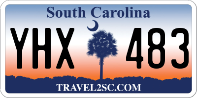 SC license plate YHX483