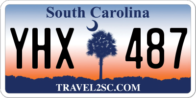 SC license plate YHX487