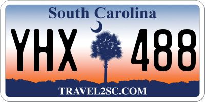 SC license plate YHX488
